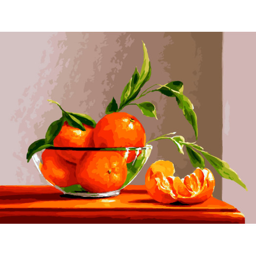 Натюрморт с апельсином