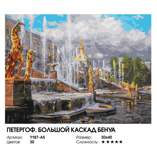 Петергоф. Большой каскад Бенуа