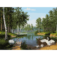 Пара лебедей