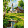 Картина по номерам на холсте Тихий уголок 30х40 см. 1234-AS