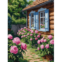 Домик с голубыми ставнями